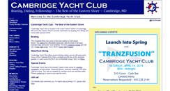 Desktop Screenshot of cambridgeyachtclub.org