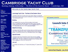 Tablet Screenshot of cambridgeyachtclub.org